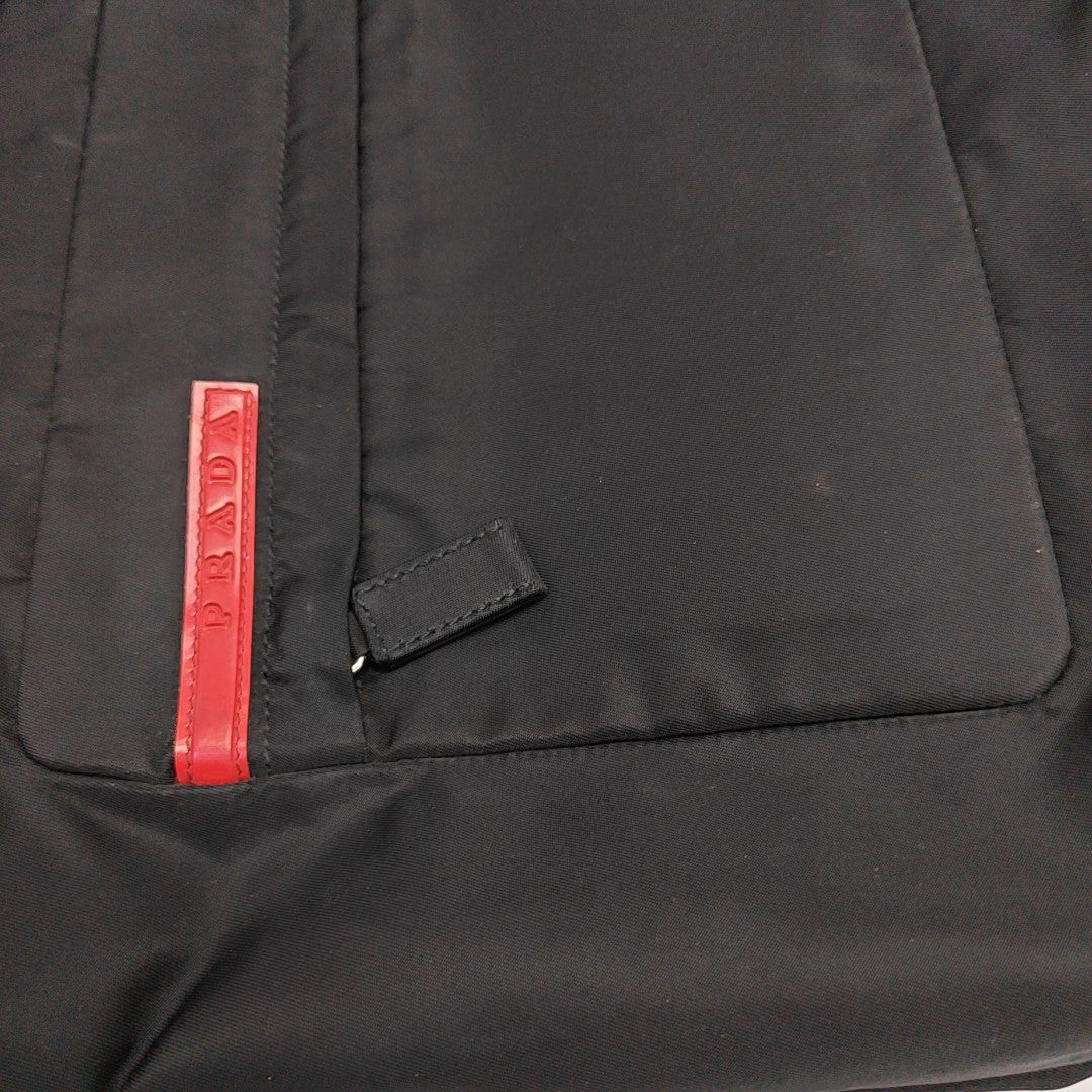Nylon Top Handle Bag Black