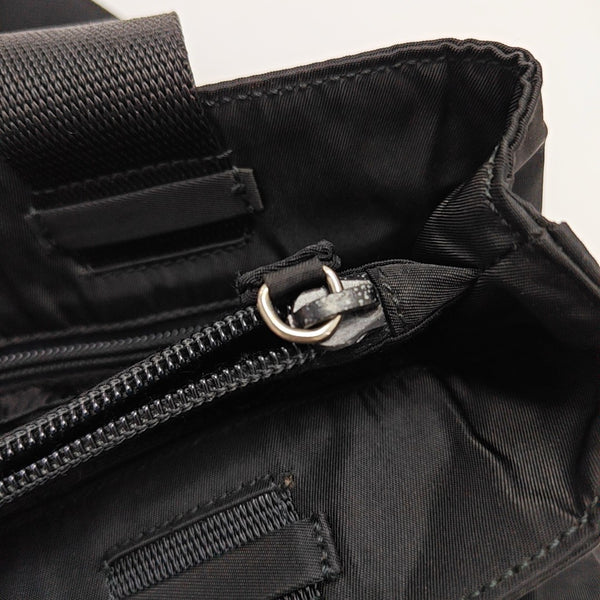 Nylon Top Handle Bag Black