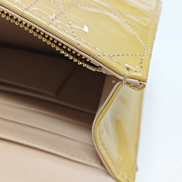 Rendez-Vous Cannage Patent Leather Yellow