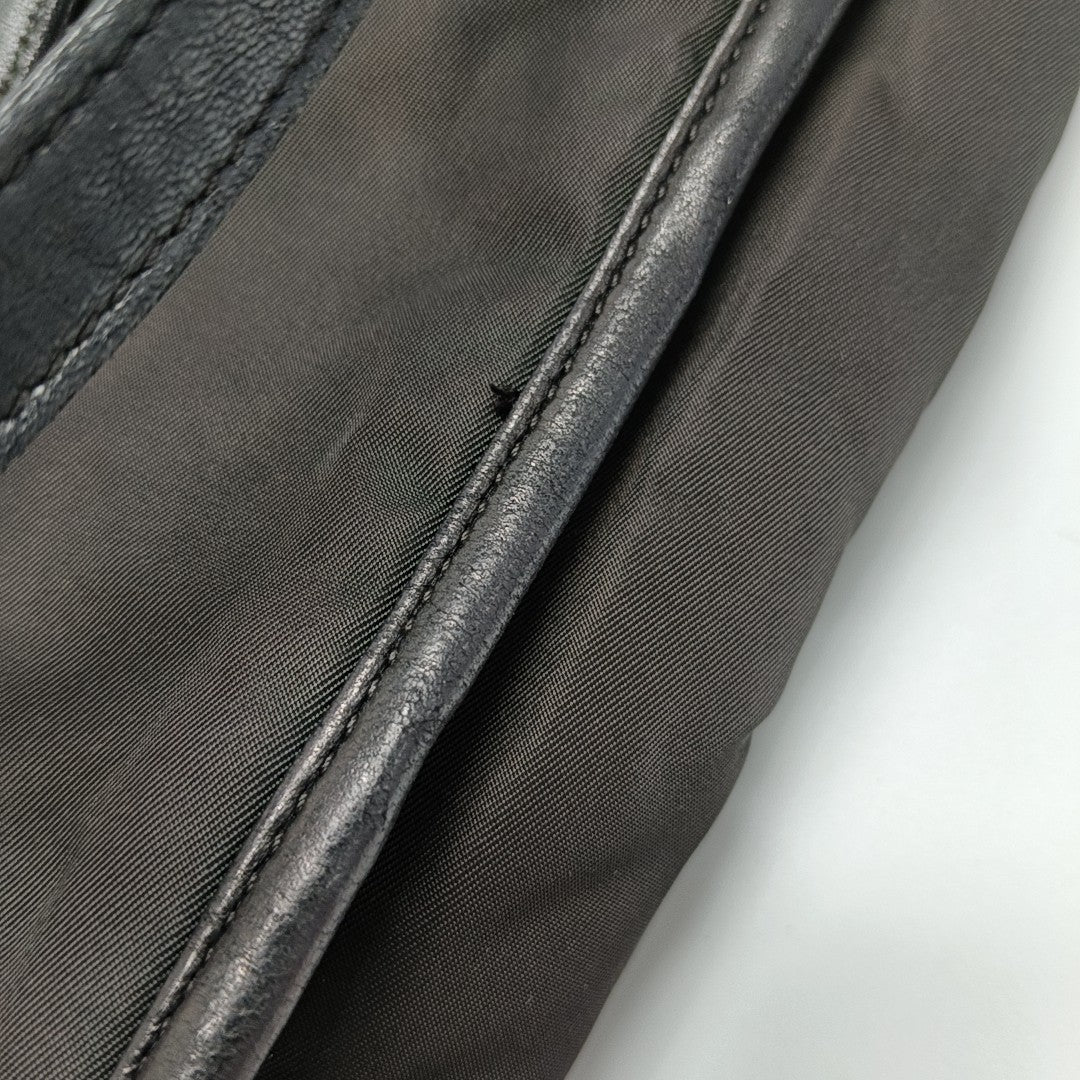 Nylon Tote Bag Brown