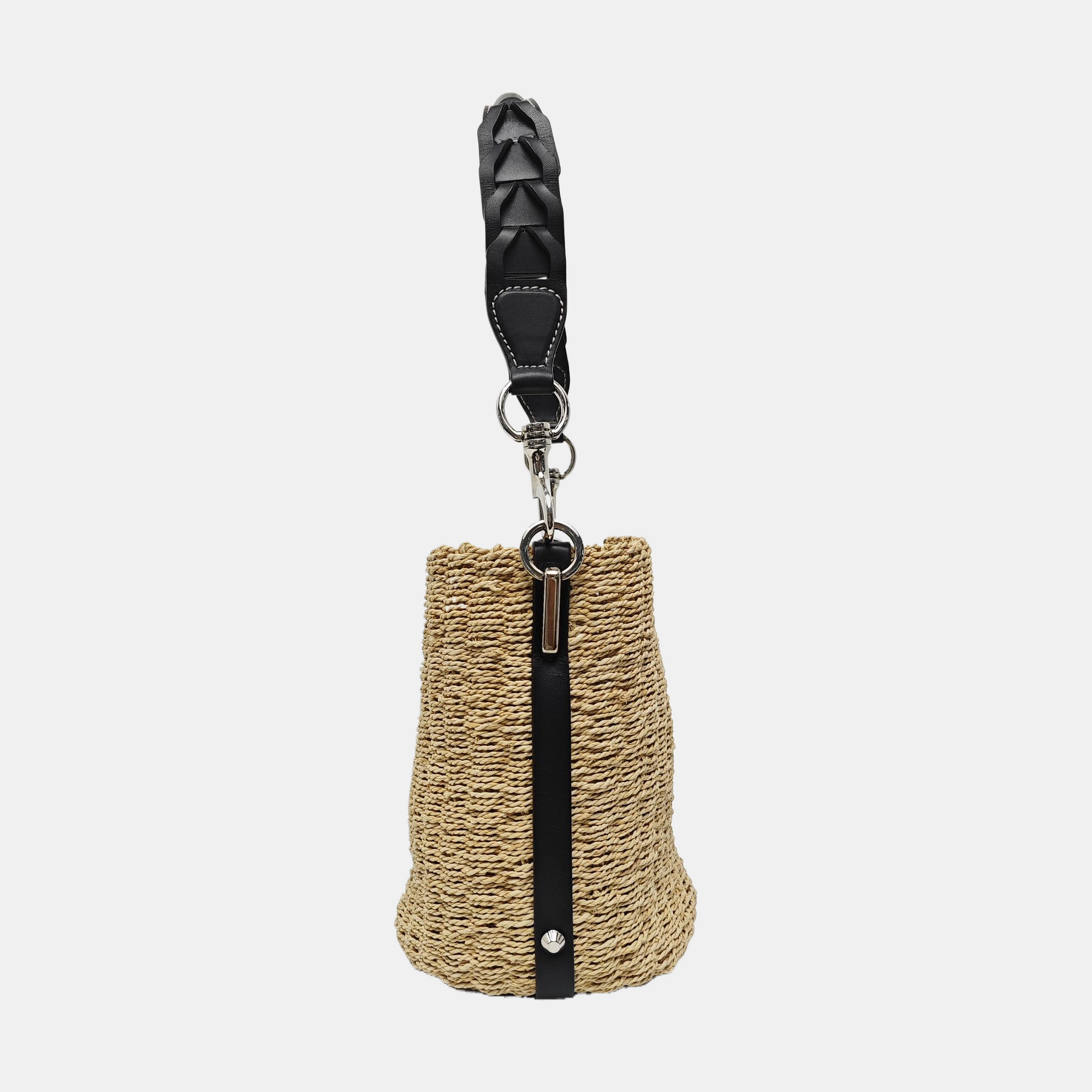 Straw Shoulder Bag Beige