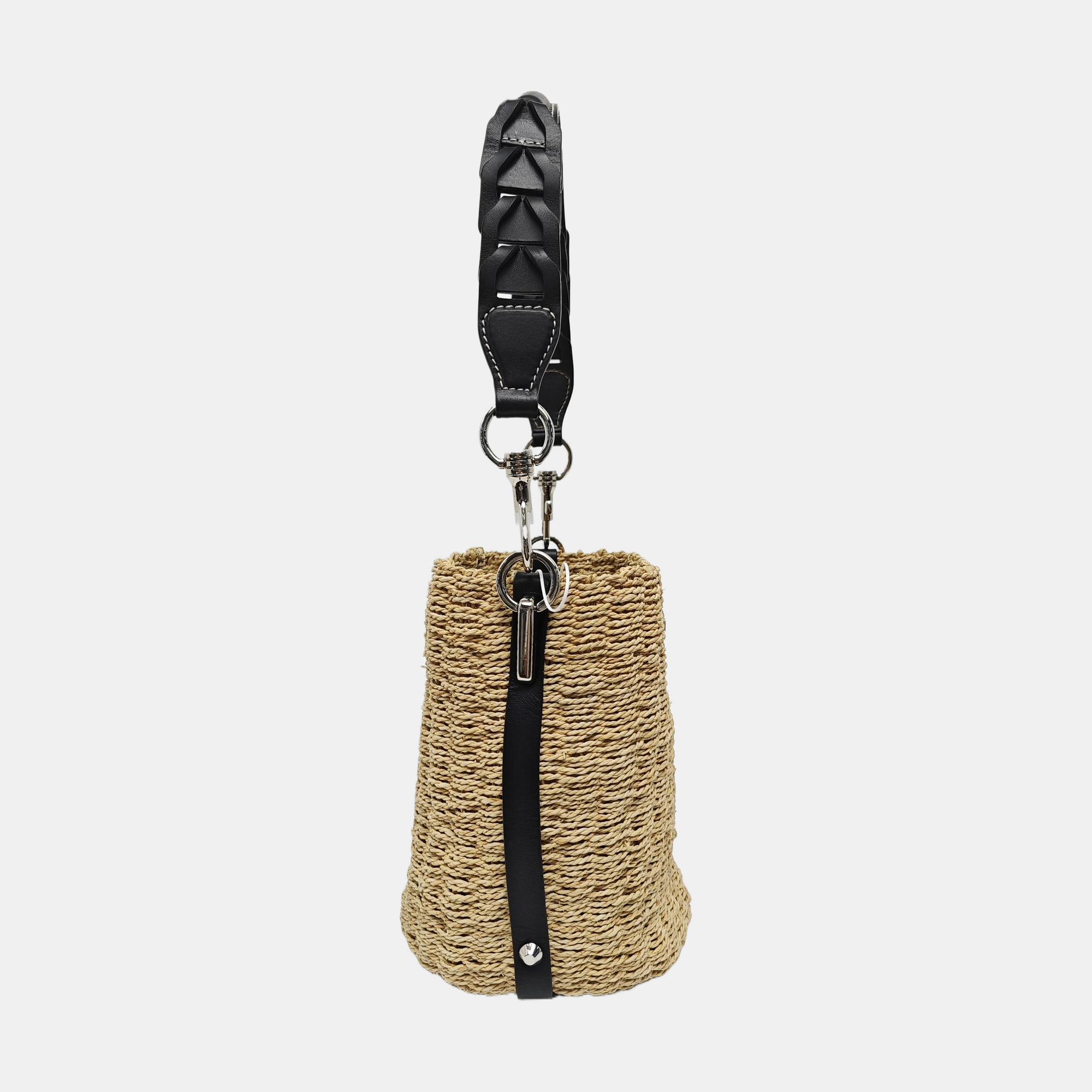 Straw Shoulder Bag Beige