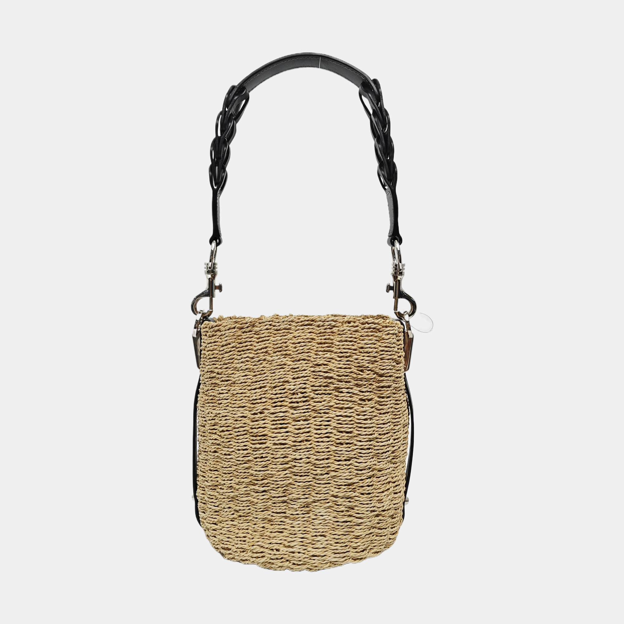 Straw Shoulder Bag Beige