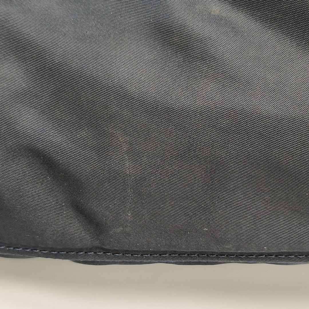 Nylon Top Handle Bag Black