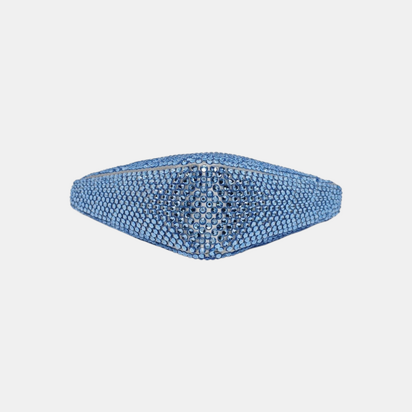 Crystal Top Handle Bag Blue