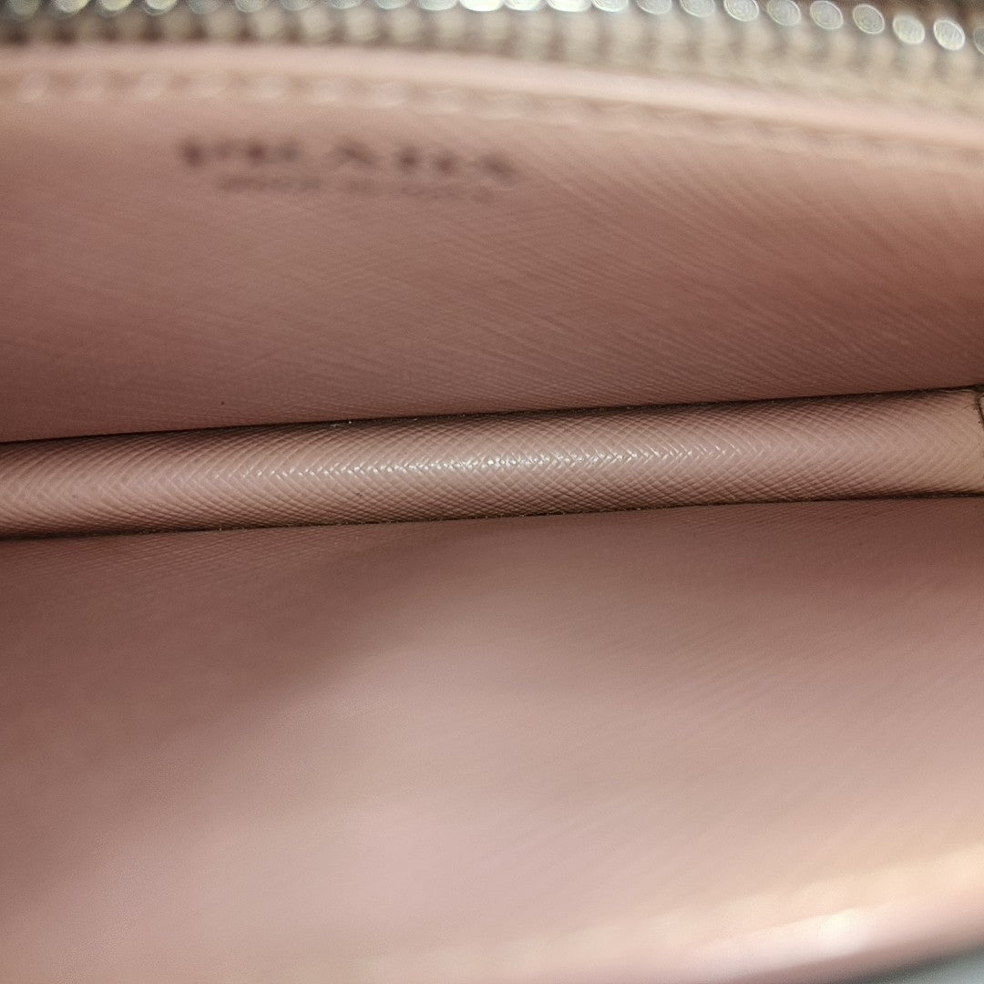 Saffiano Calfskin Shoulder Bag Pink