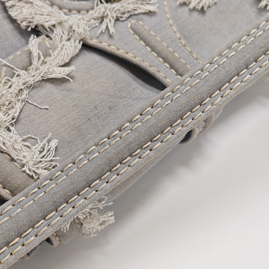 Canvas Top Handle Bag Blue