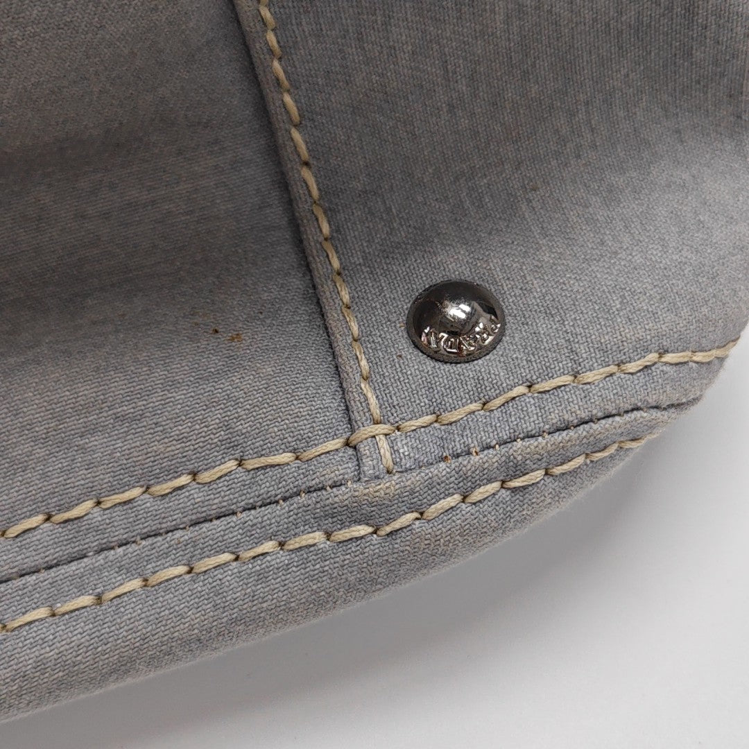 Canvas Top Handle Bag Blue