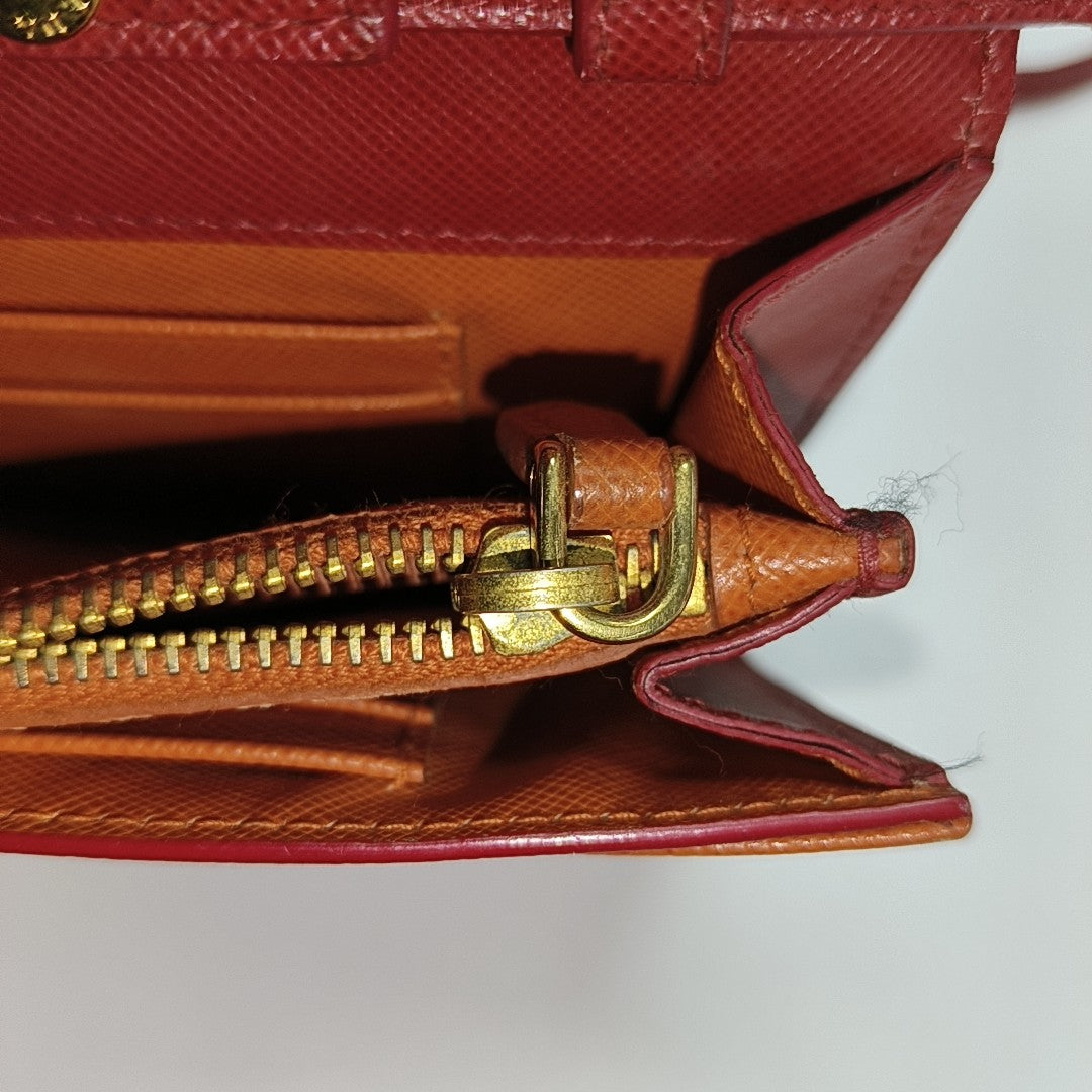 Calfskin Shoulder Bag Red