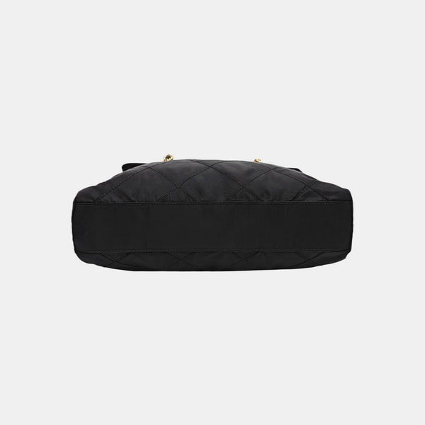 Nylon Quilted Nylon Black