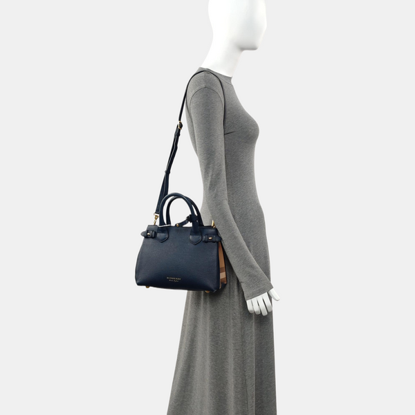 The Banner Small Calfskin Blue