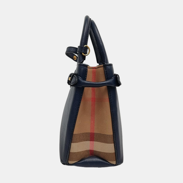 The Banner Small Calfskin Blue