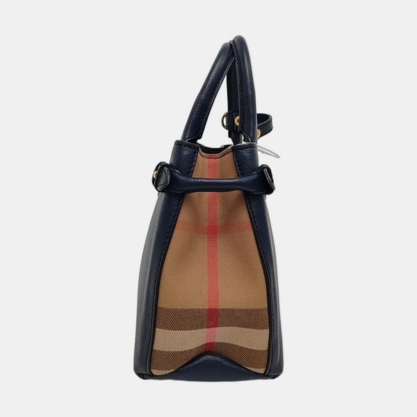 The Banner Small Calfskin Blue