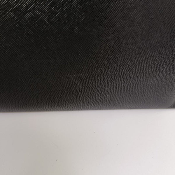 Saffiano Calfskin Clutch Black