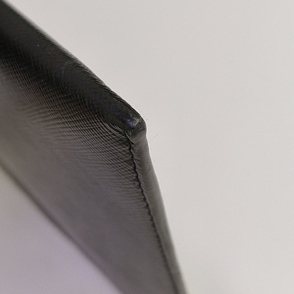 Saffiano Calfskin Clutch Black