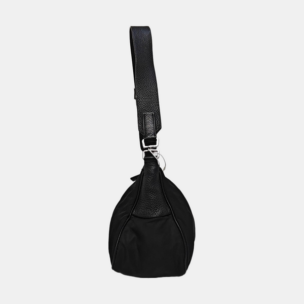 Nylon Shoulder Bag Black
