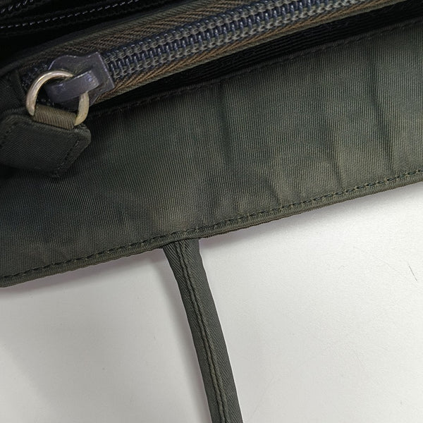 Nylon Top Handle Bag Green