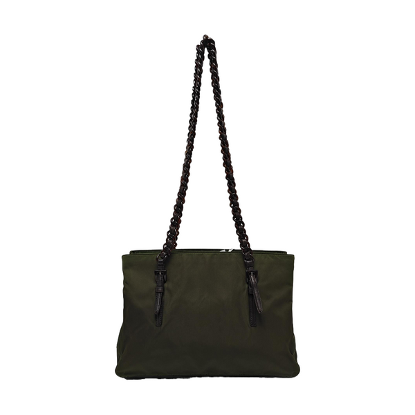 Nylon Tote Bag Green