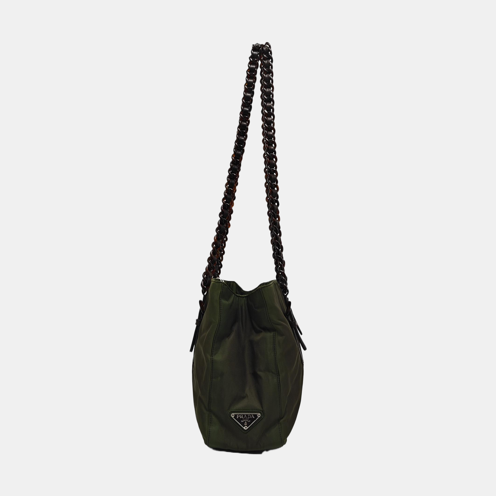 Nylon Tote Bag Green