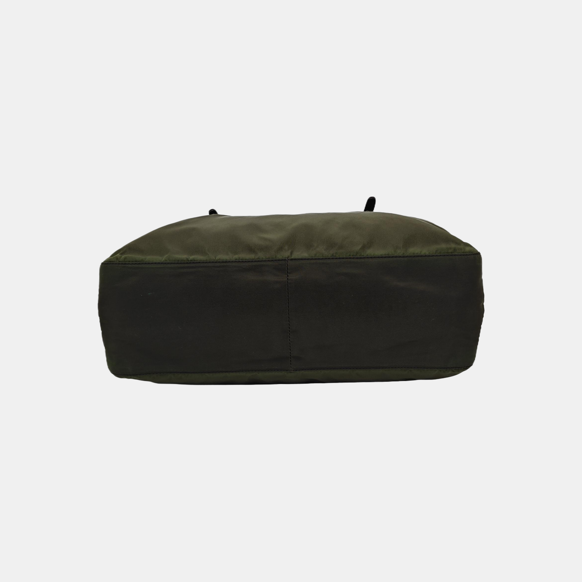 Nylon Tote Bag Green