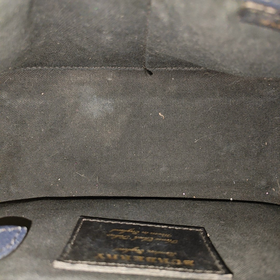 The Banner Small Calfskin Blue
