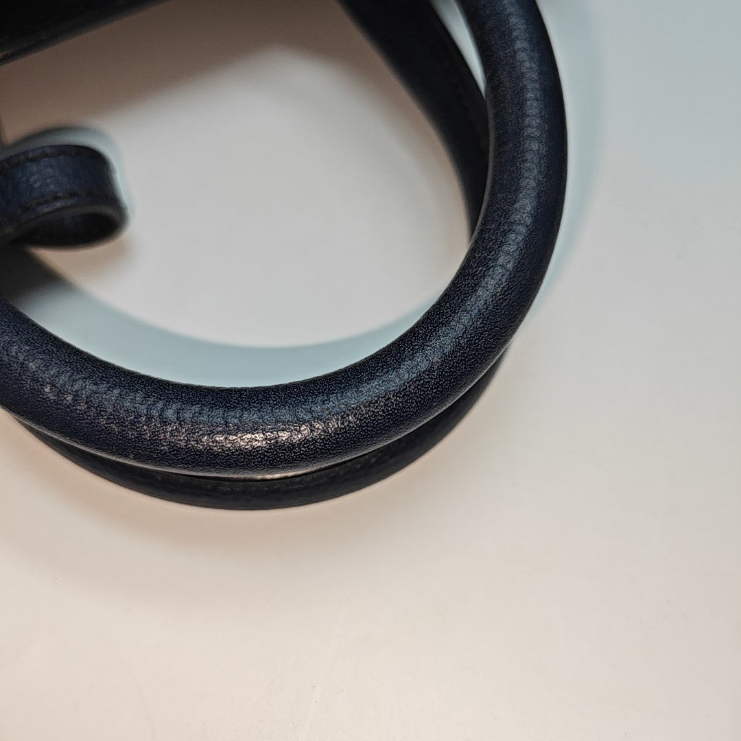 The Banner Small Calfskin Blue
