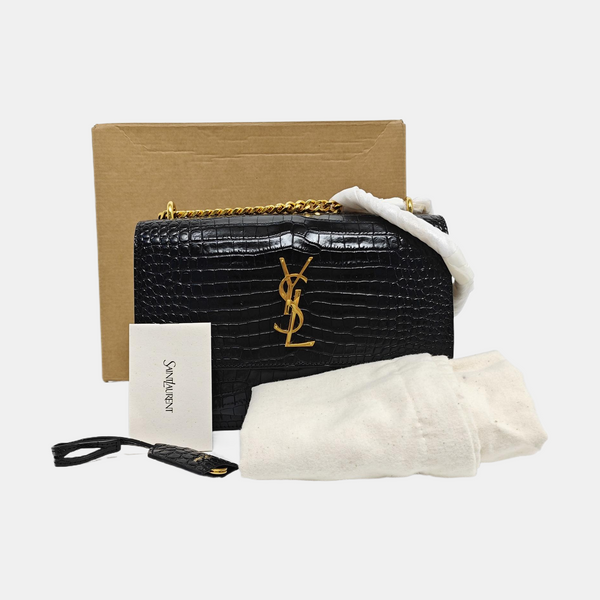 SUNSET Medium Calfskin Black