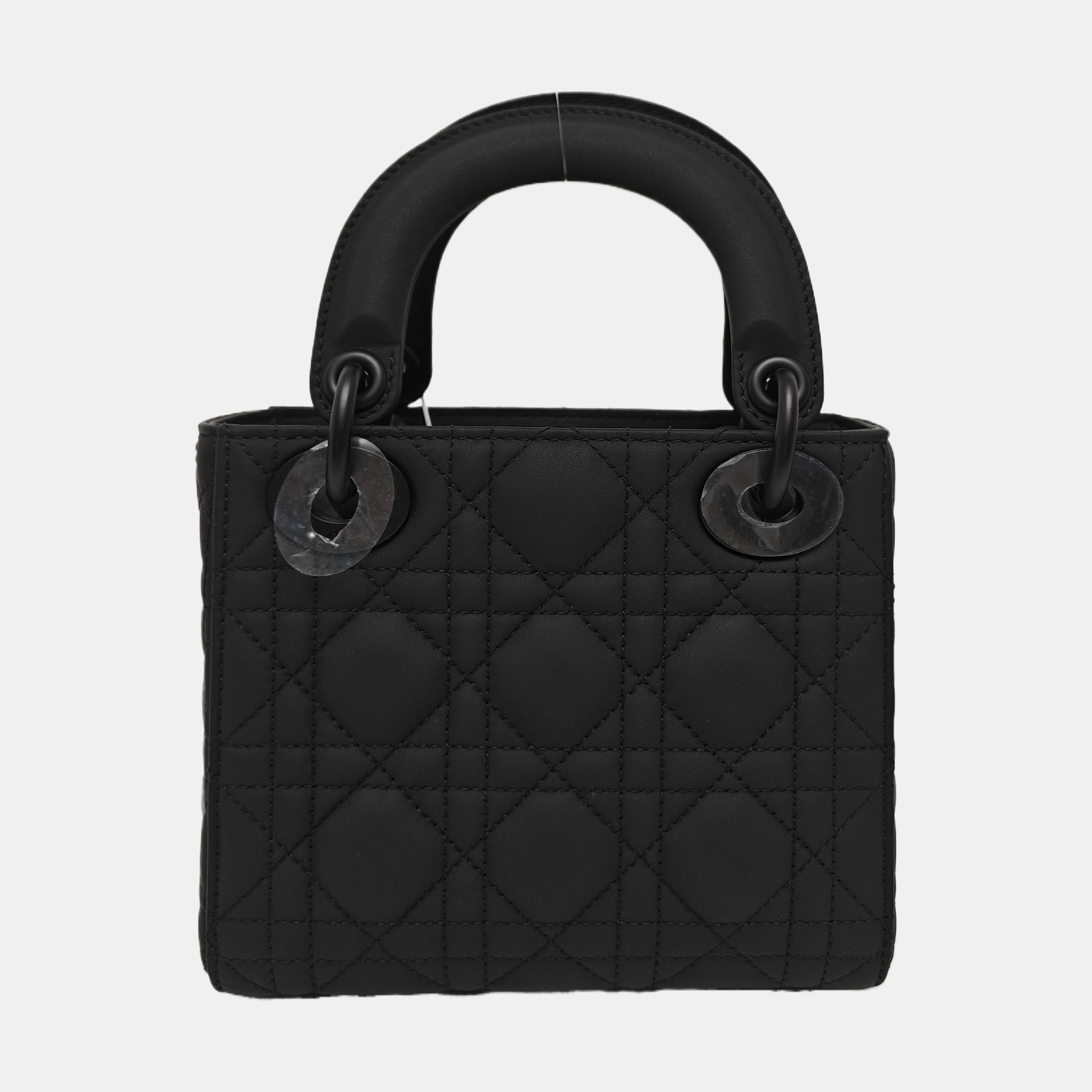 Lady Dior Mini Cannage Calfskin Black