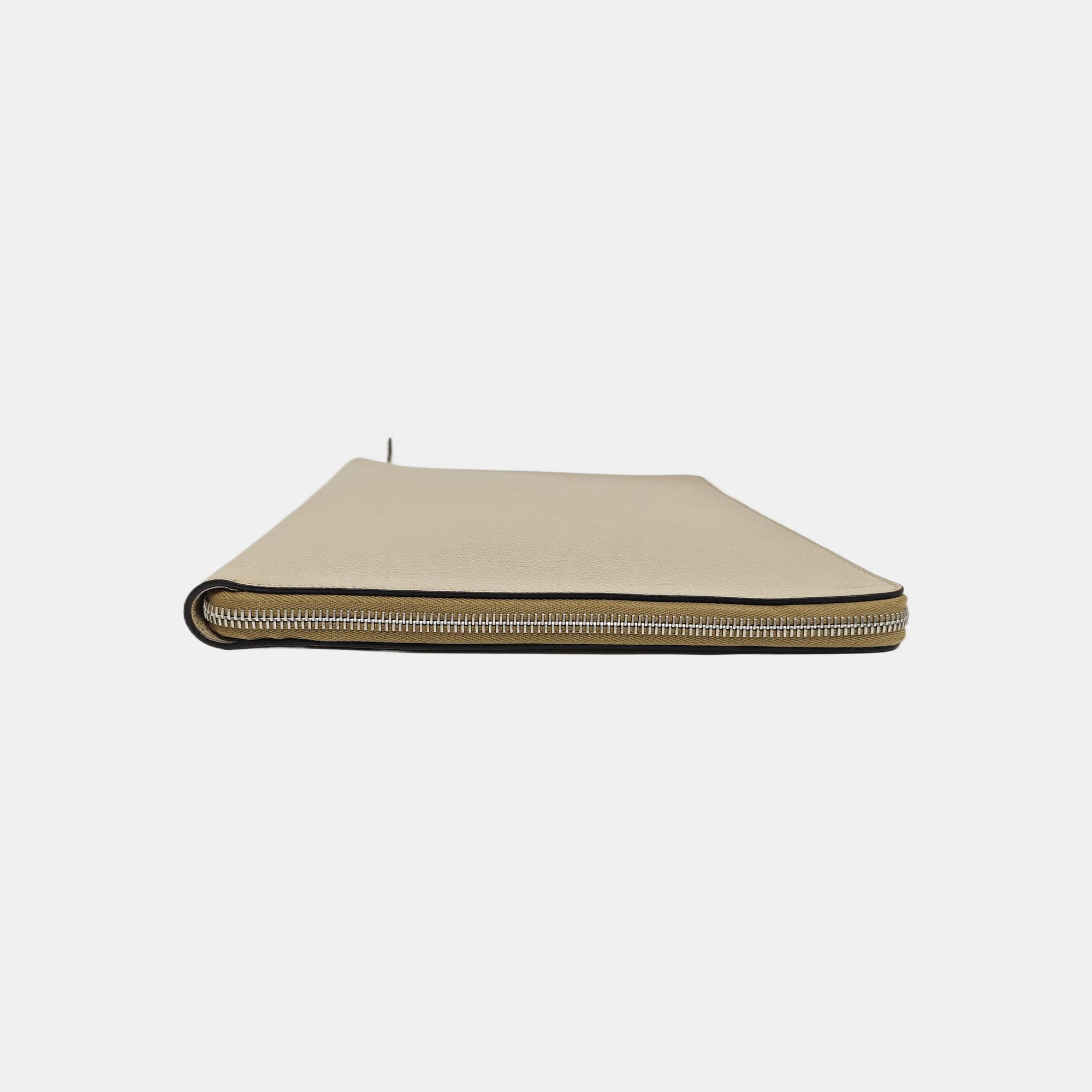 Leather Clutch Beige