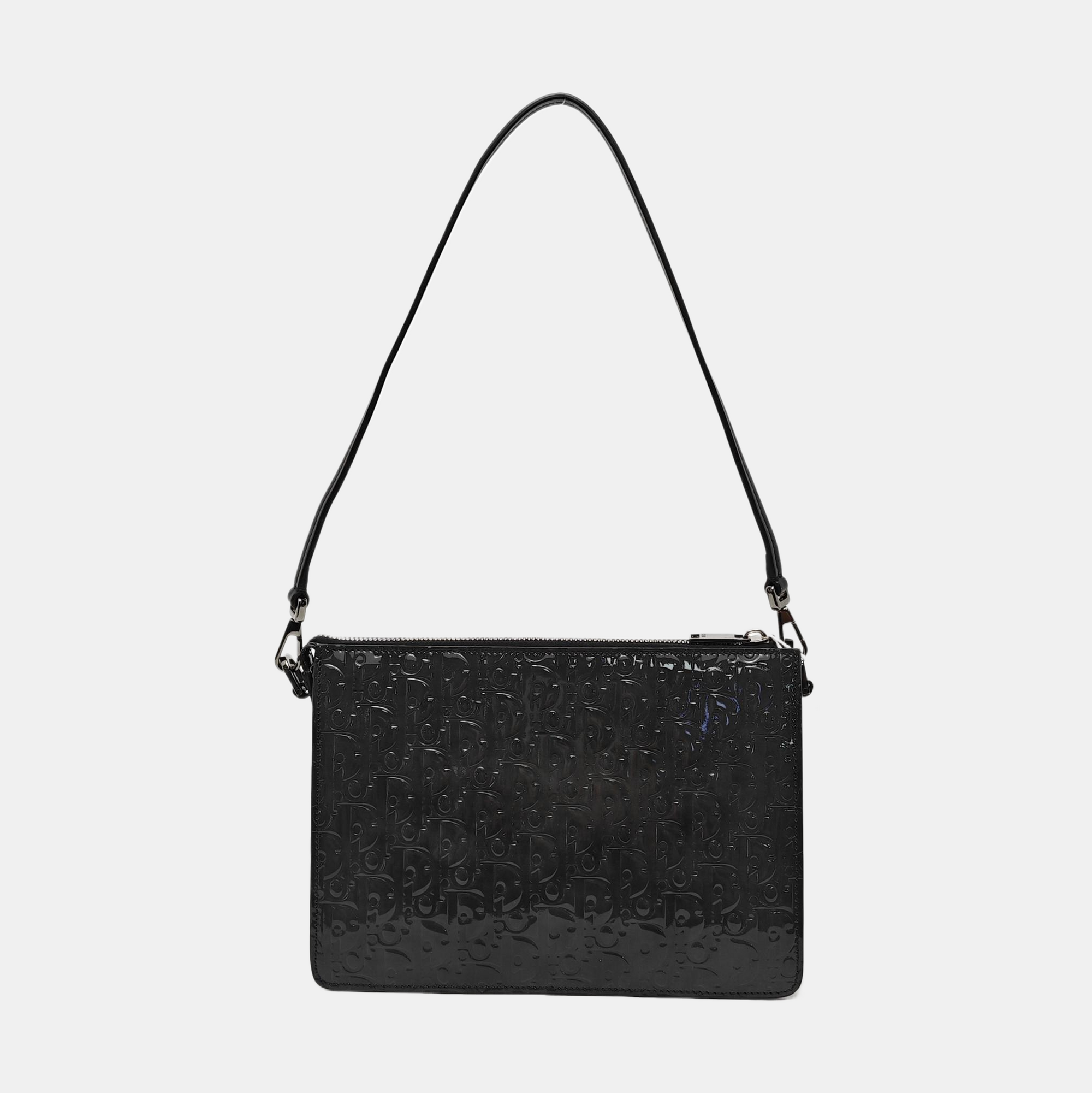 BOXY Oblique Patent Leather Gray