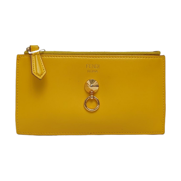 Calfskin Coin Purse Yellow
