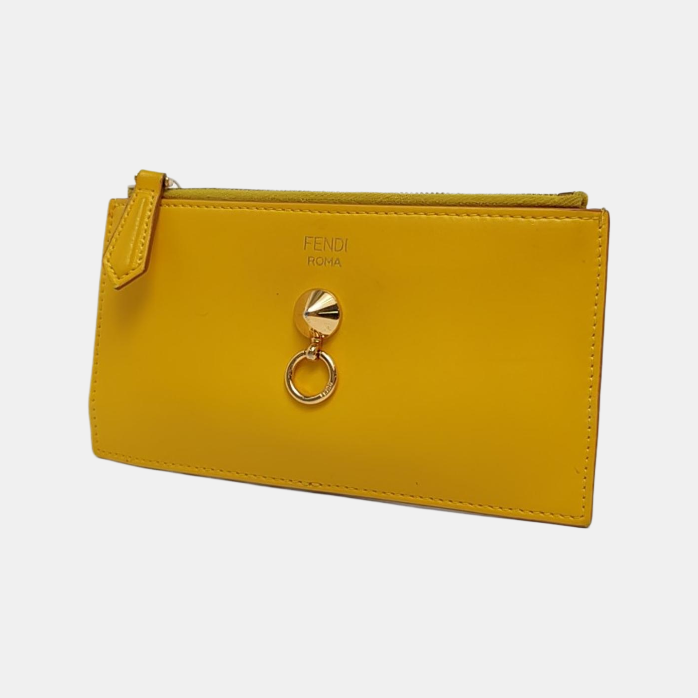 Calfskin Coin Purse Yellow