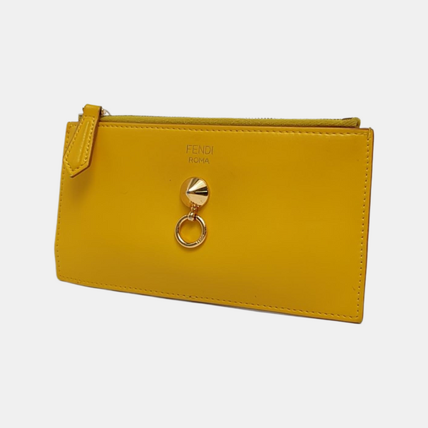Calfskin Coin Purse Yellow