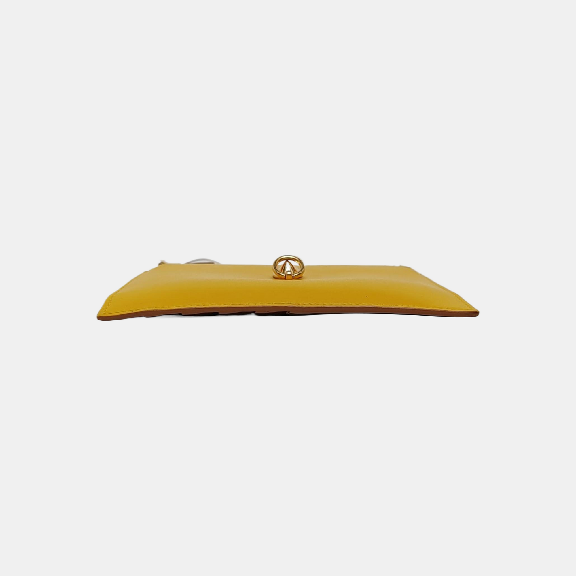 Calfskin Coin Purse Yellow