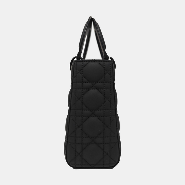 Lady Dior Small Cannage Calfskin Black