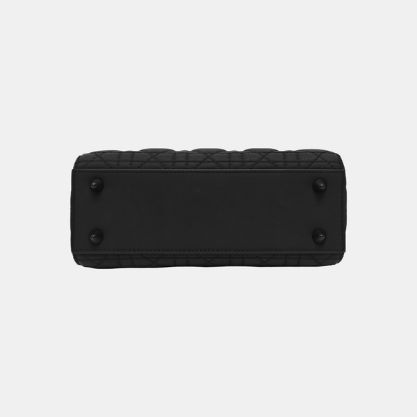 Lady Dior Small Cannage Calfskin Black