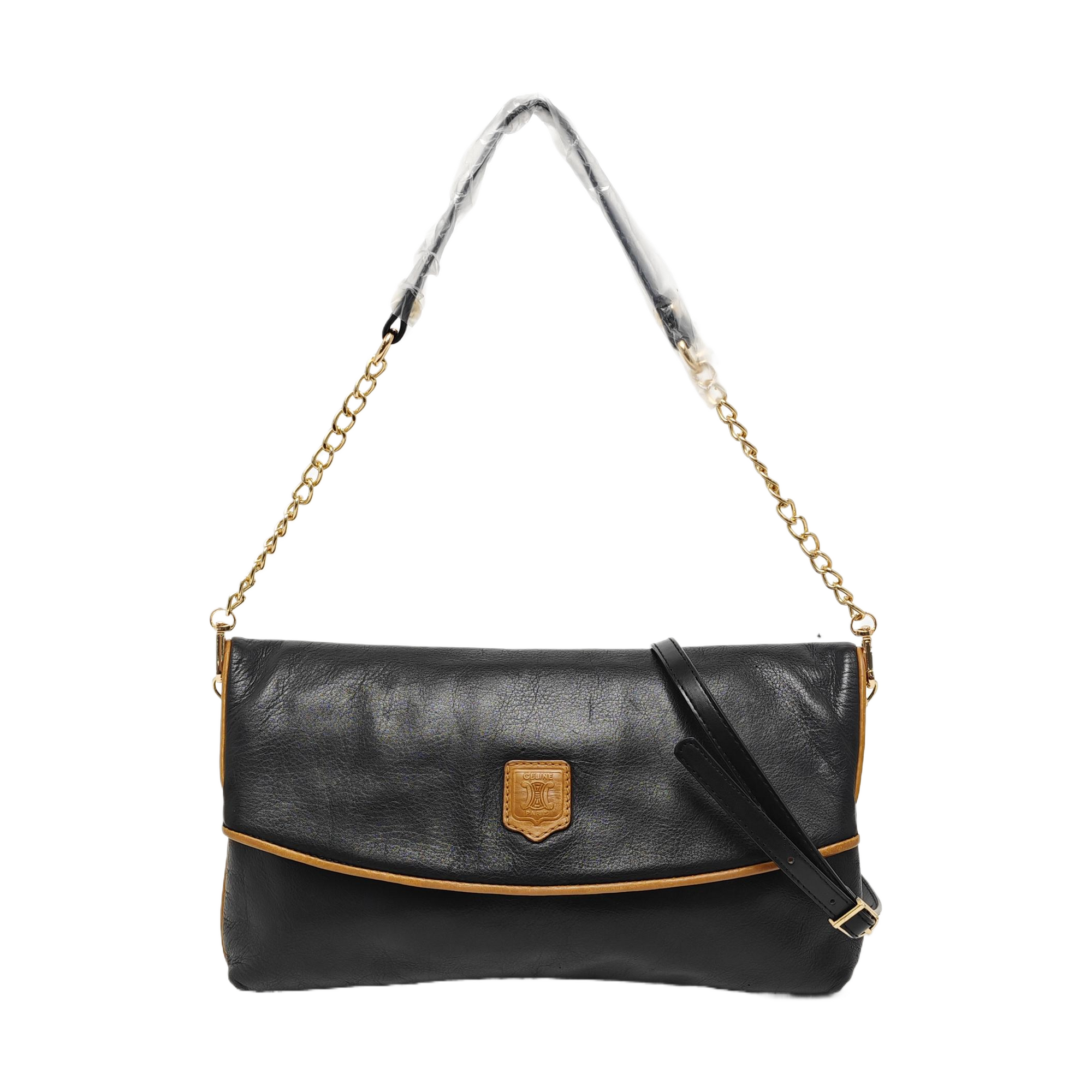 MACADAM CLUTCHES Calfskin Black
