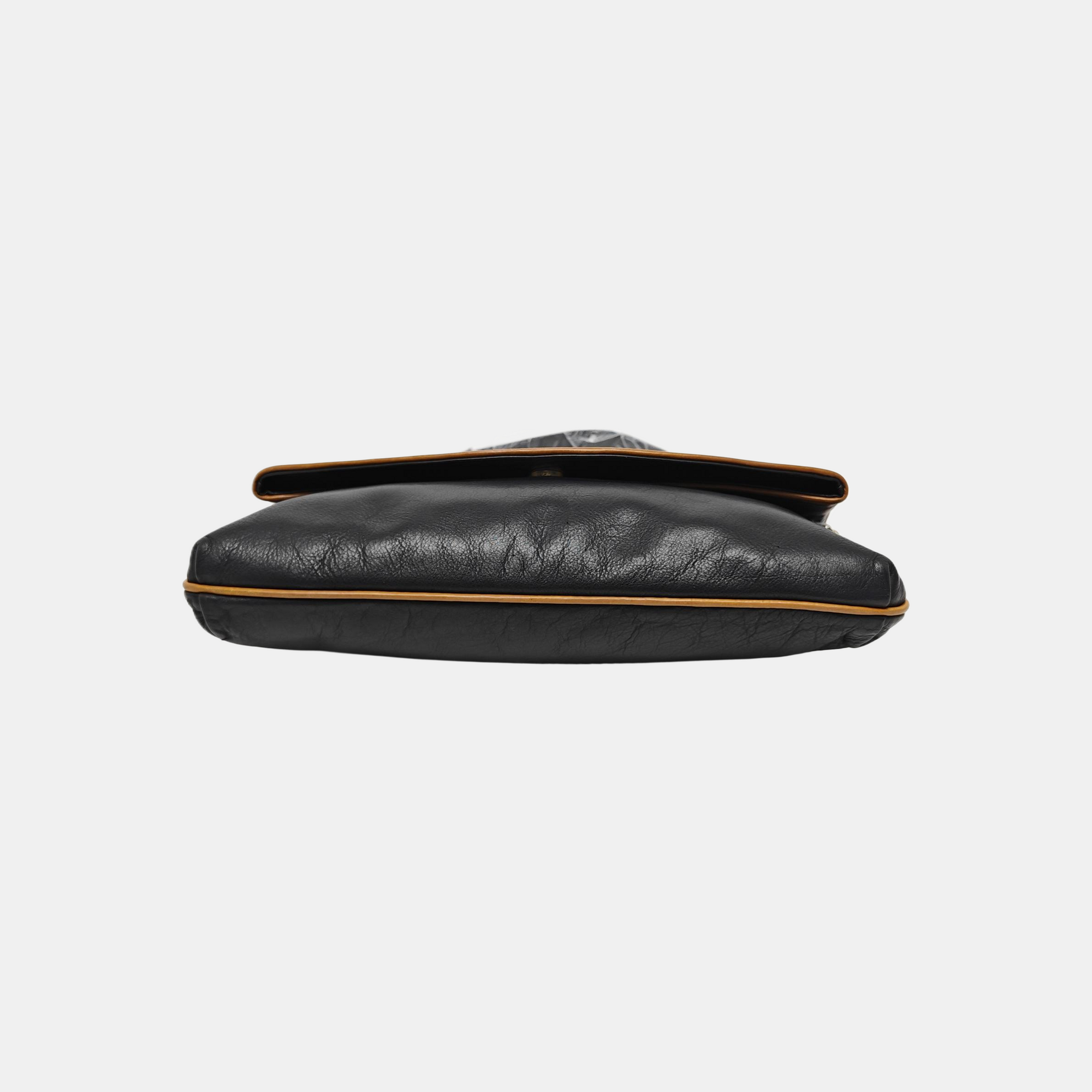 MACADAM CLUTCHES Calfskin Black