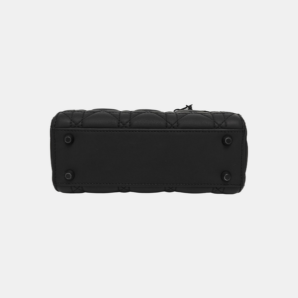 Lady Dior Mini Cannage Lambskin Black