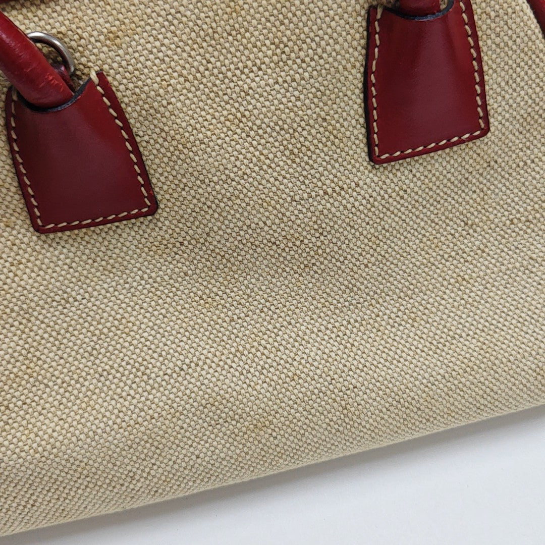 Canvas Shoulder Bag Beige