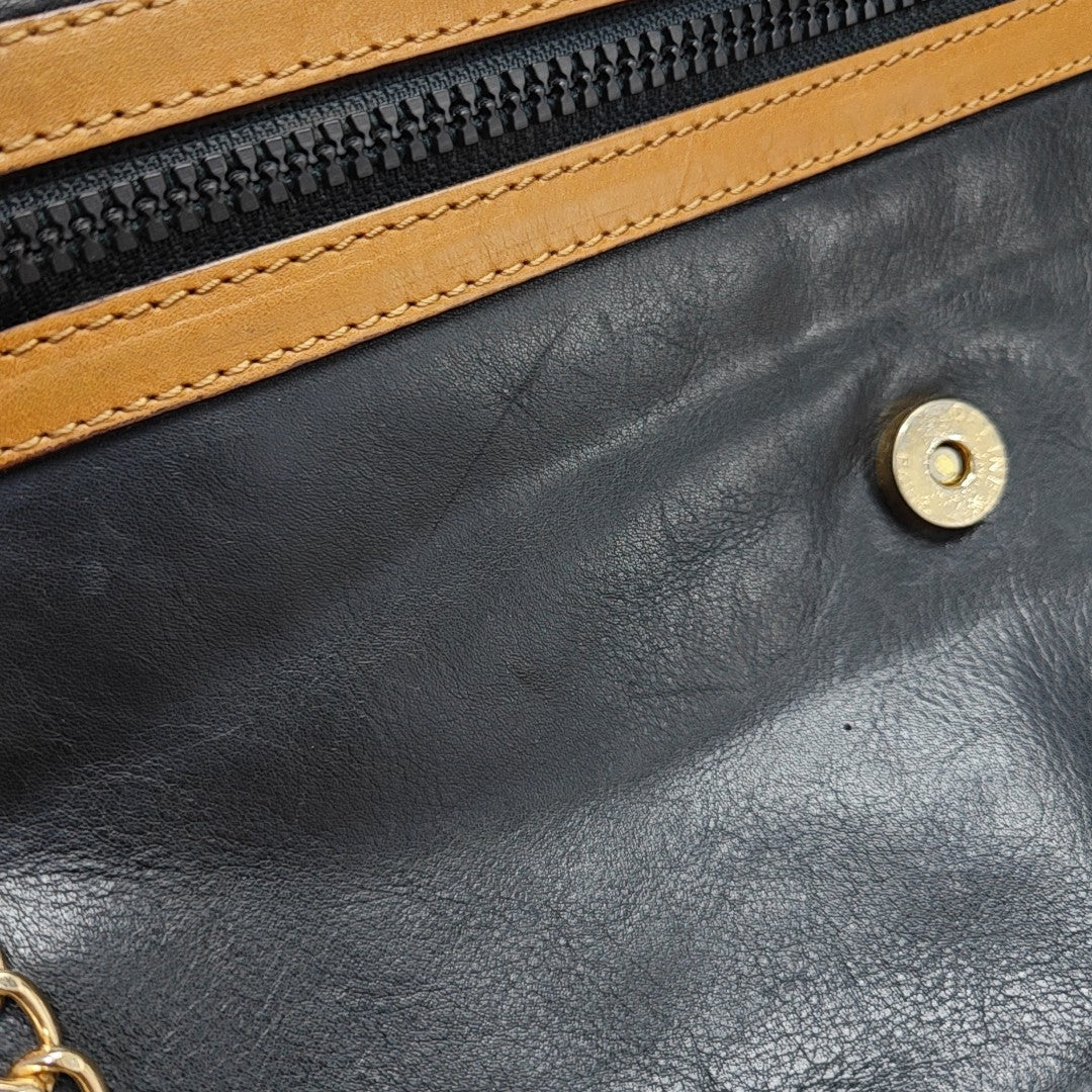 MACADAM CLUTCHES Calfskin Black