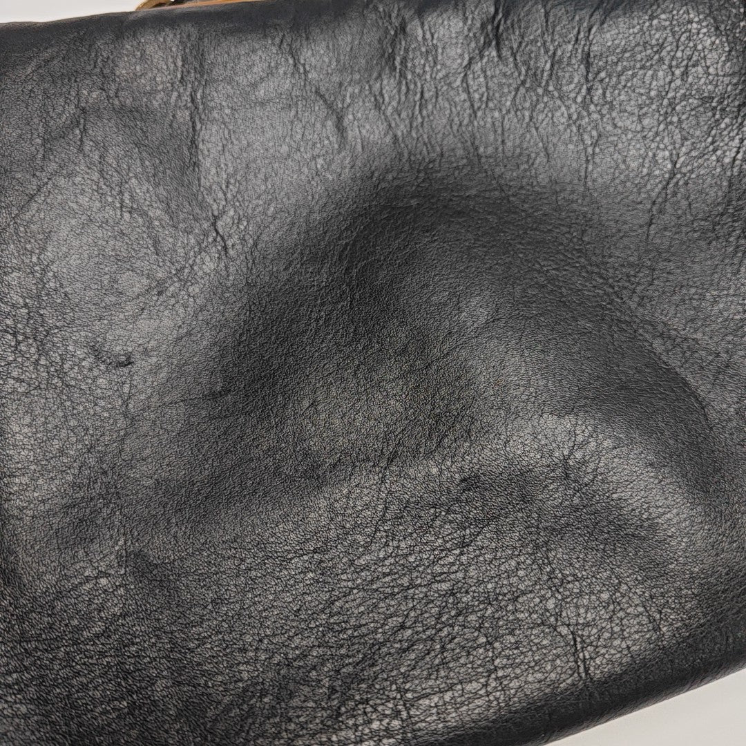 MACADAM CLUTCHES Calfskin Black