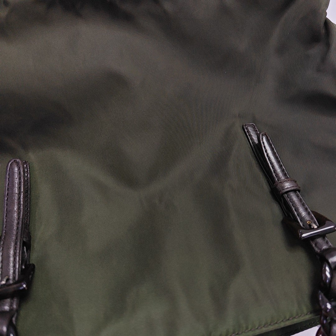 Nylon Tote Bag Green