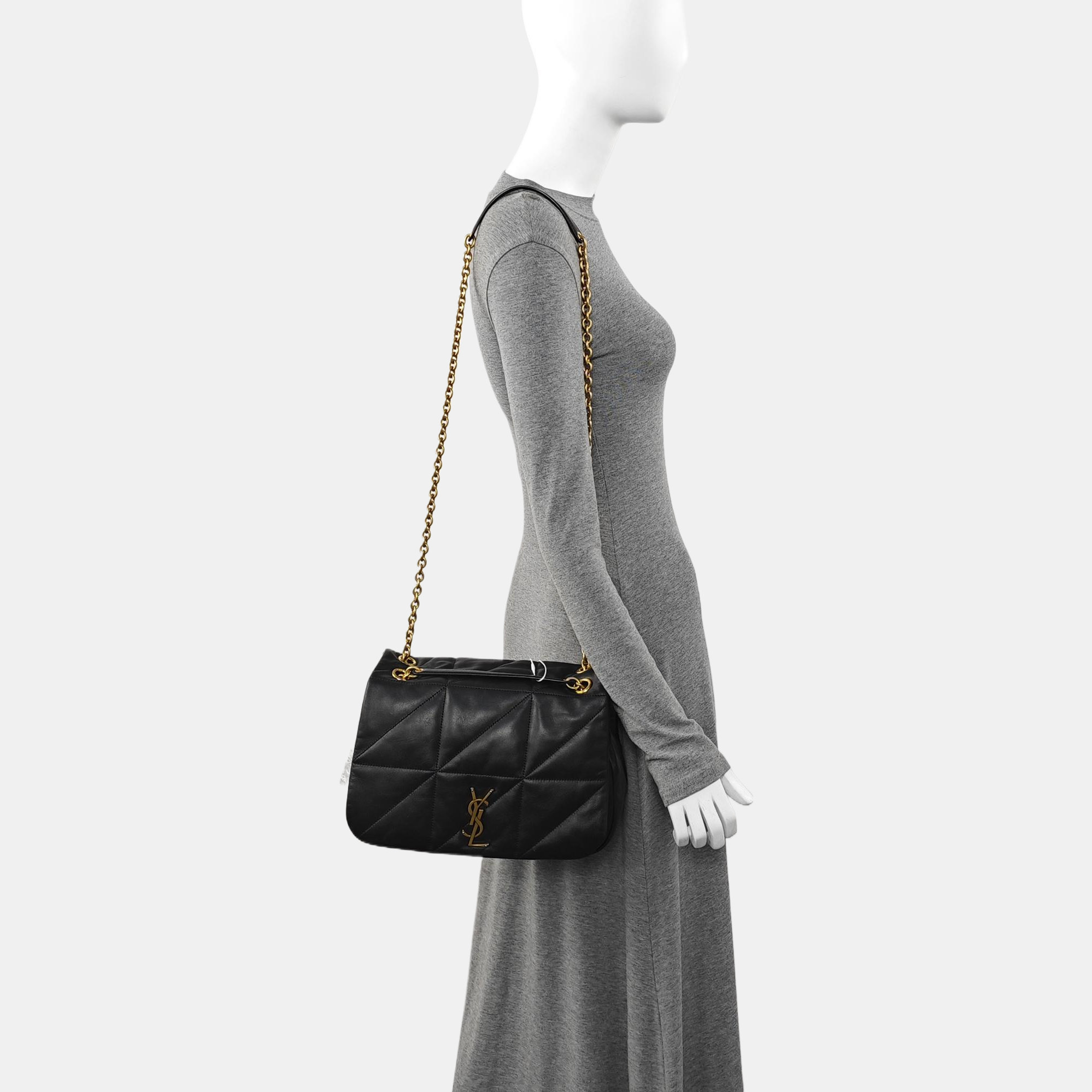 JAMIE 4.3 Medium Quilted Lambskin Black