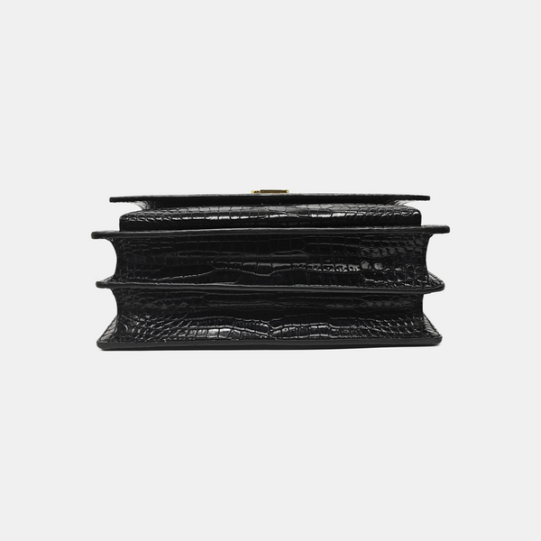 SUNSET Medium Calfskin Black