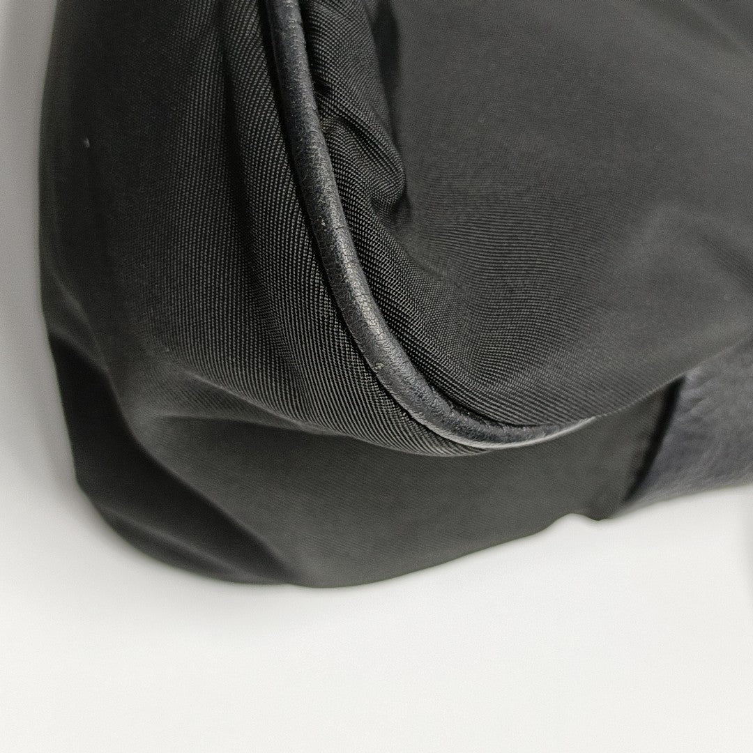 Nylon Shoulder Bag Black