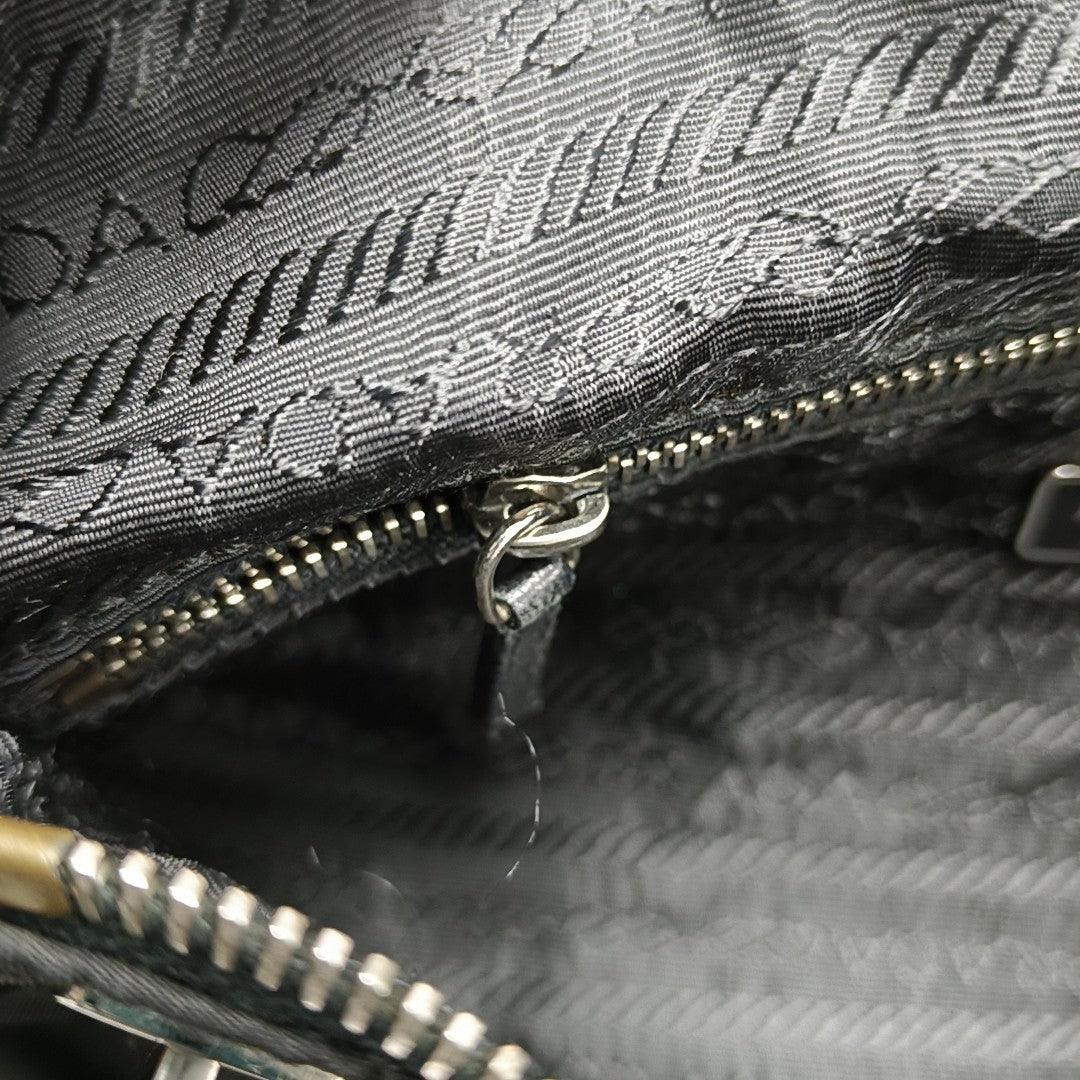 Nylon Shoulder Bag Black