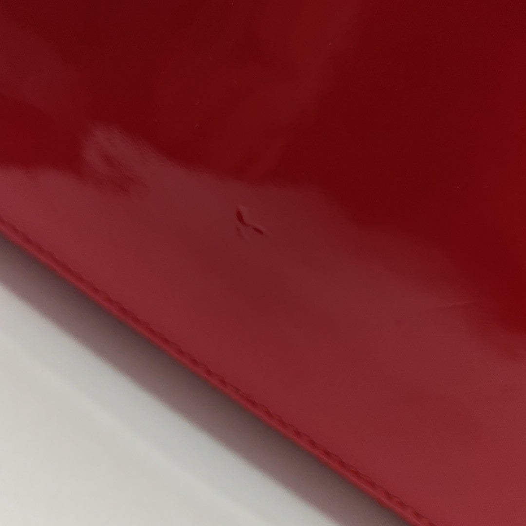 Lady Dior Medium Cannage Patent Leather Red