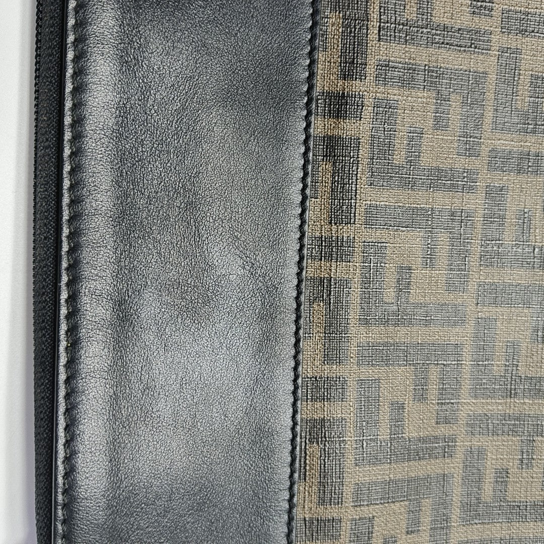 Fabric Shoulder Bag Brown