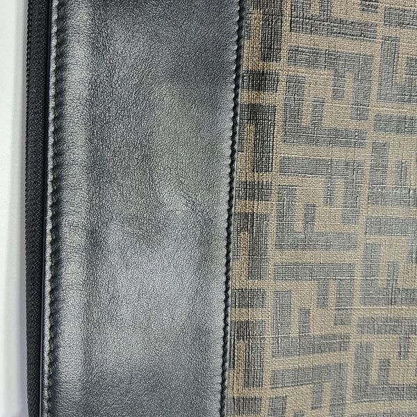 Fabric Shoulder Bag Brown